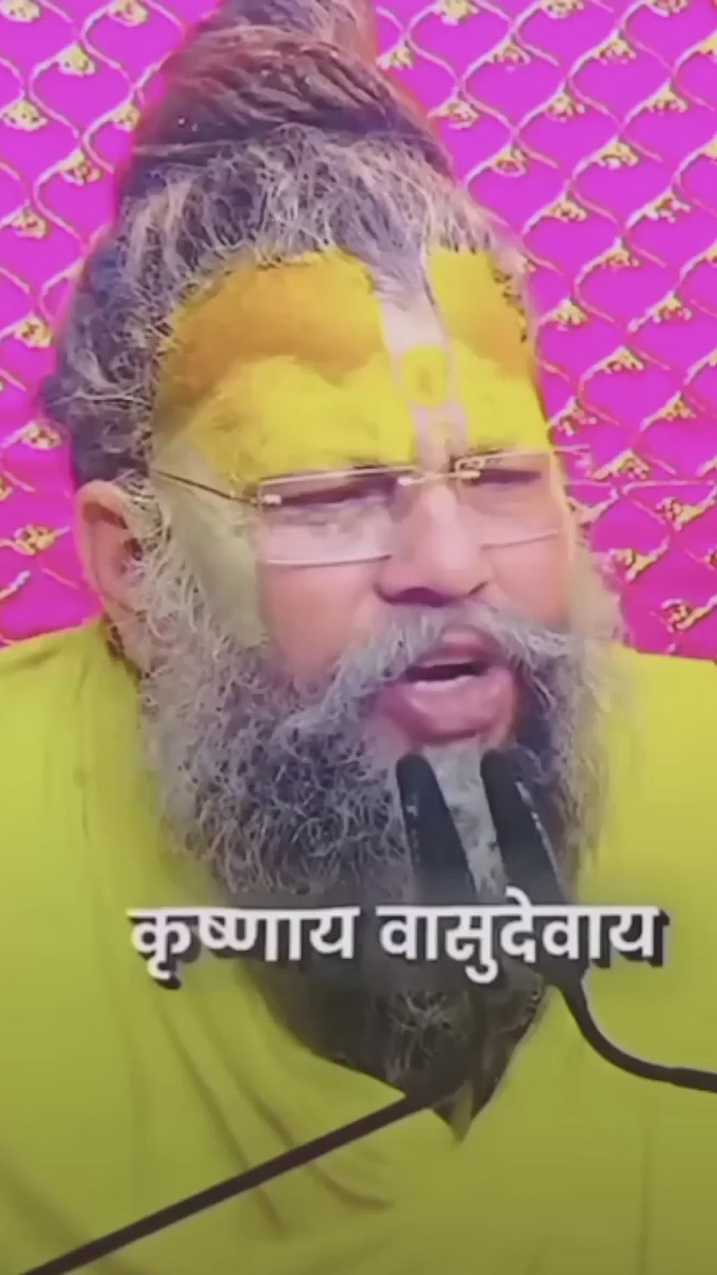 Krishnaya Vasudevaya Haraye Wall Hanging